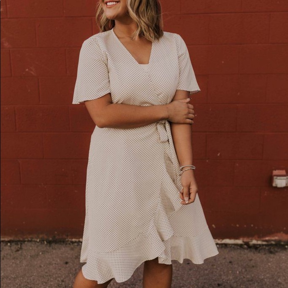 Roolee Tyson Wrap Dress - Ivory